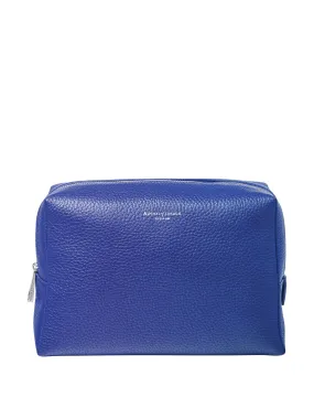 London toiletry bag in cobalt blue pebble