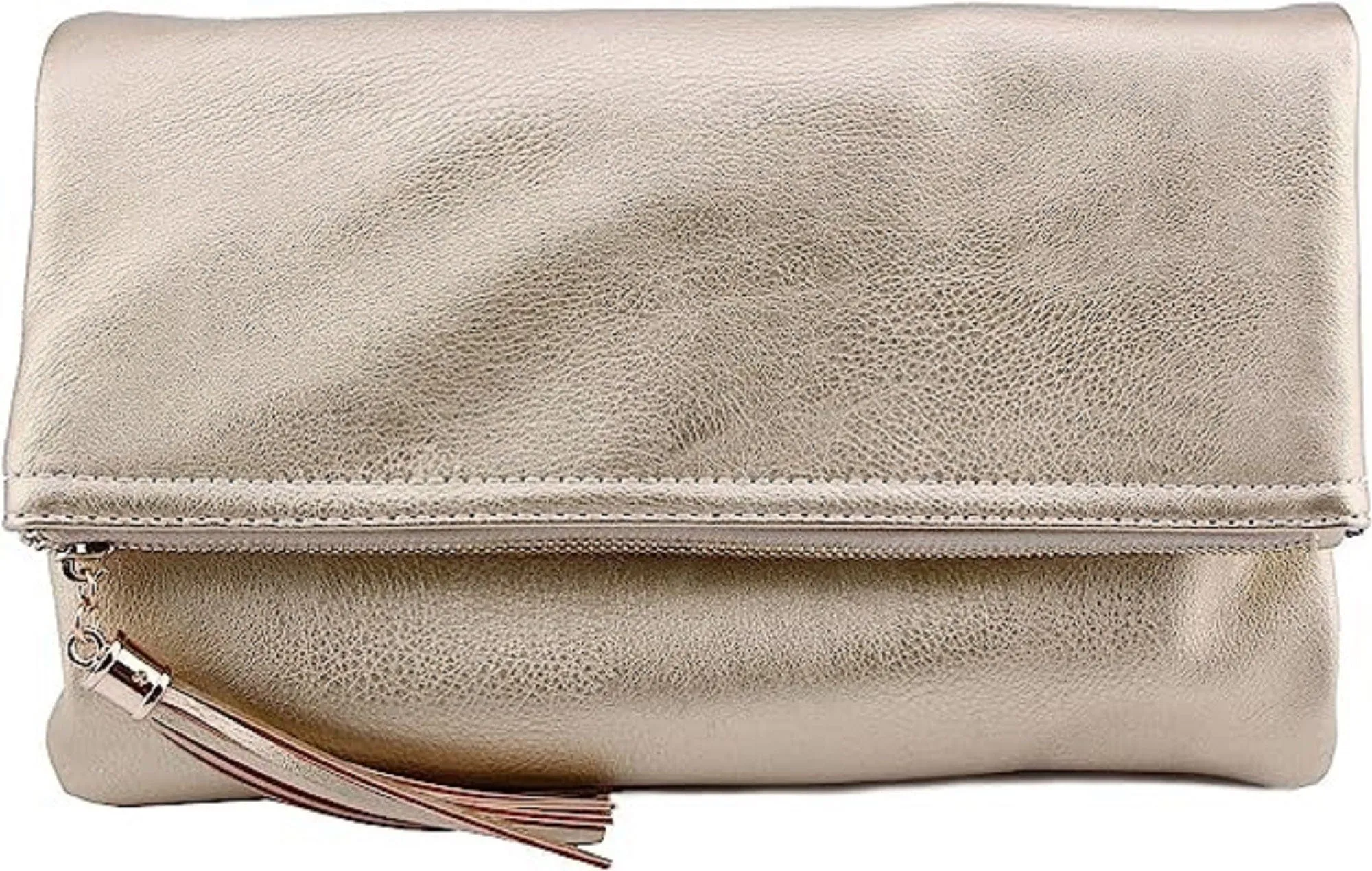 LP048 Pamela Envelope Zipper Clutch/Crossbody With Tassel