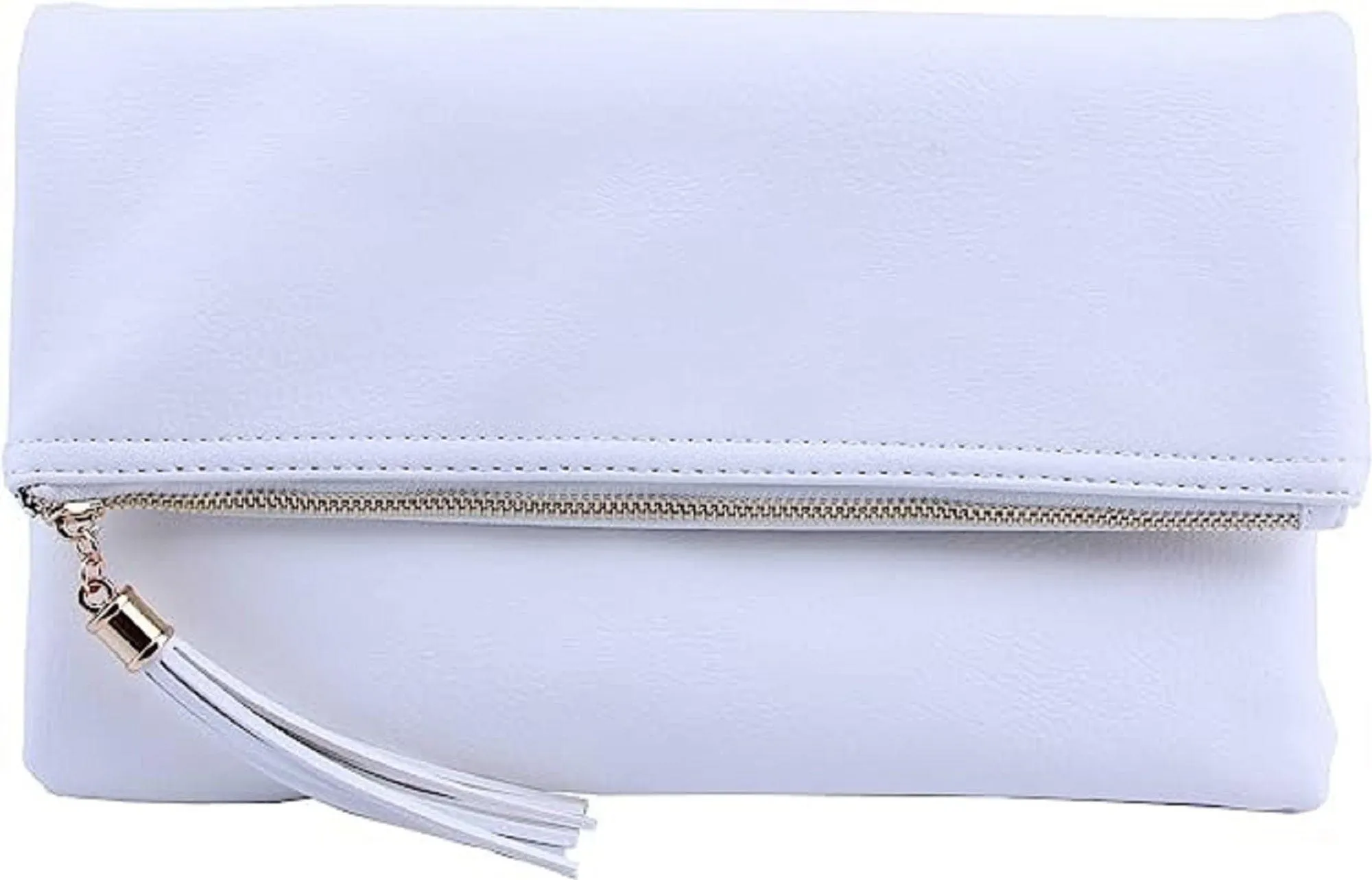 LP048 Pamela Envelope Zipper Clutch/Crossbody With Tassel