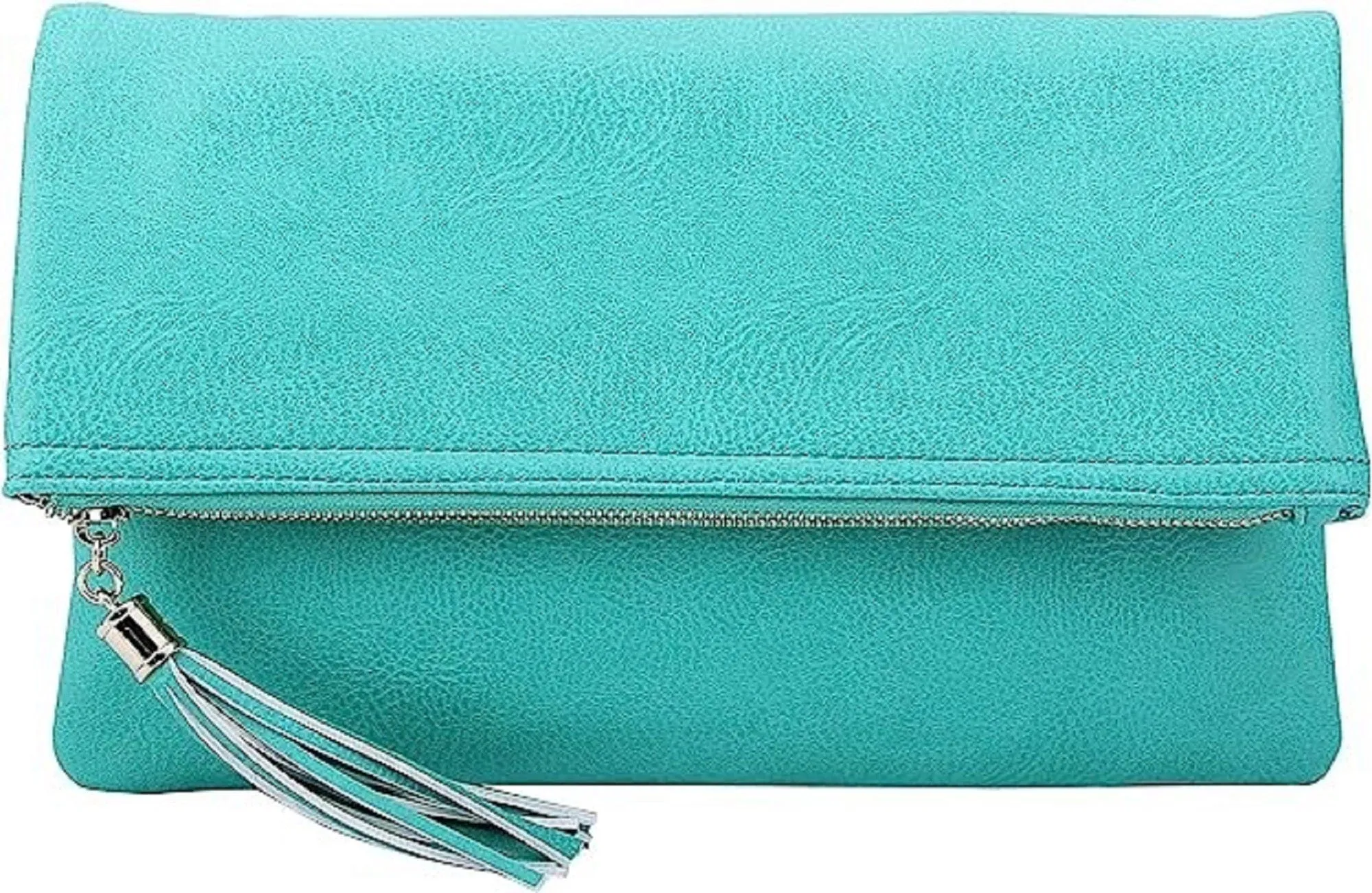 LP048 Pamela Envelope Zipper Clutch/Crossbody With Tassel