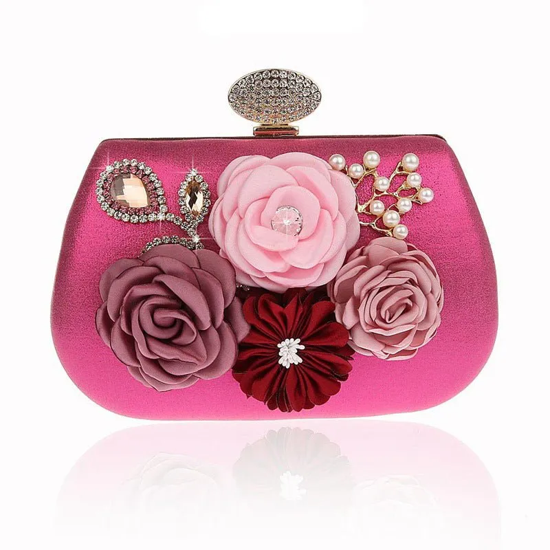 Luxy Moon Women Clutch Bag Flower Clutches Evening Bag For Wedding