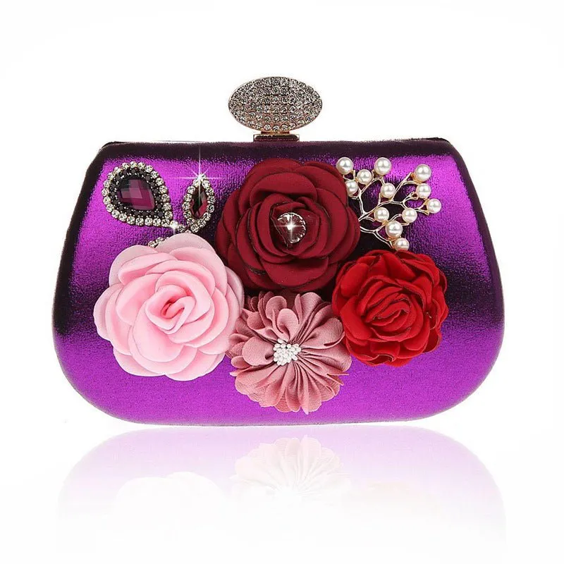 Luxy Moon Women Clutch Bag Flower Clutches Evening Bag For Wedding