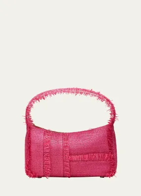 Malfi Mini Fringe Straw Shoulder Bag