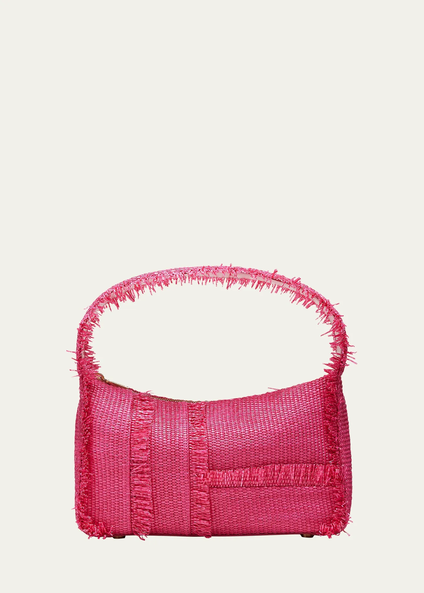 Malfi Mini Fringe Straw Shoulder Bag