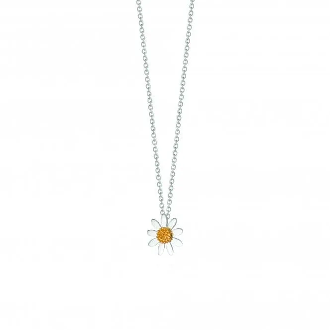 Marguerite Daisy Silver Necklace N4002