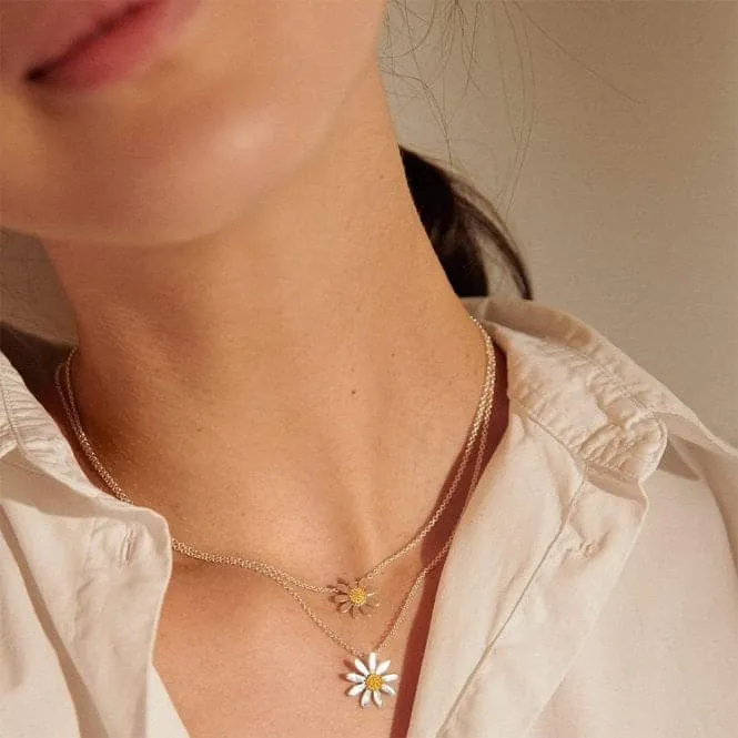 Marguerite Daisy Silver Necklace N4002