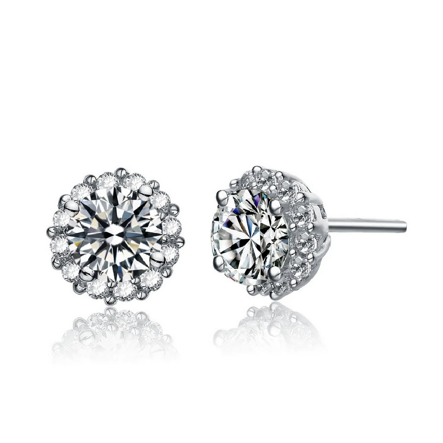 Marie Midi Zirconia Stud Earrings