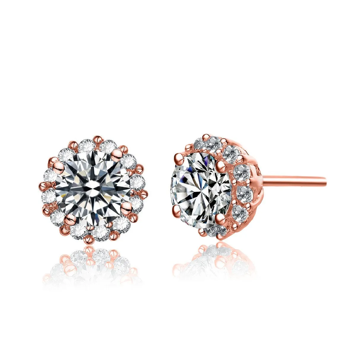 Marie Midi Zirconia Stud Earrings