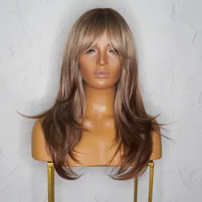 MATILDA Ombre Brown Fringe Wig