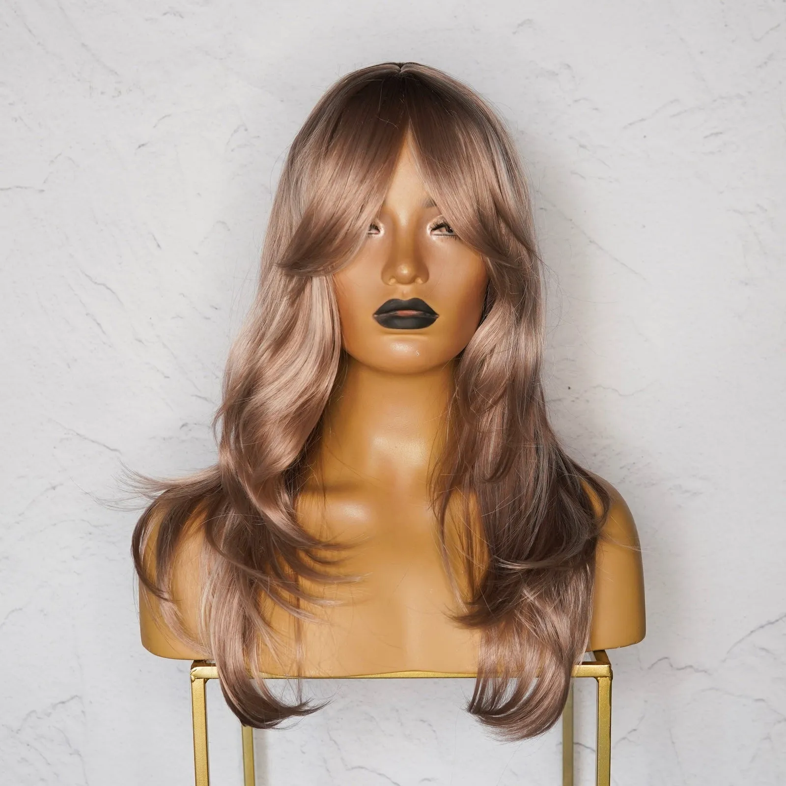 MELODY Caramel Fringe Wig