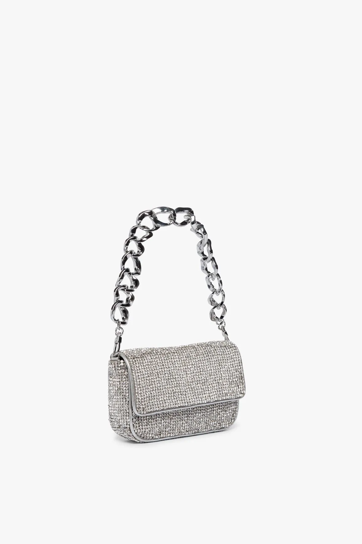 MINI TOMMY RHINESTONE BAG | SILVER