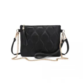 Miss Lulu Small PU Leather Soft Crossbody Bag - Black | Elegant & Versatile Accessory