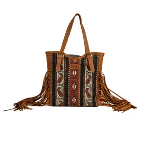 Mojave Paisley Fringed Tote Bag