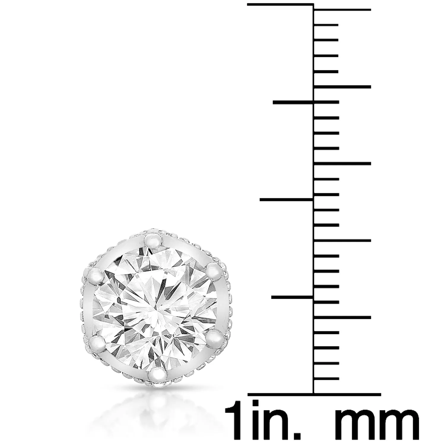 Monfort Round-cut Cubic Zirconia Earrings