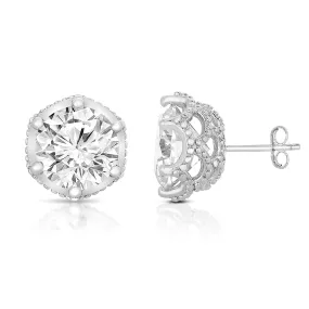 Monfort Round-cut Cubic Zirconia Earrings