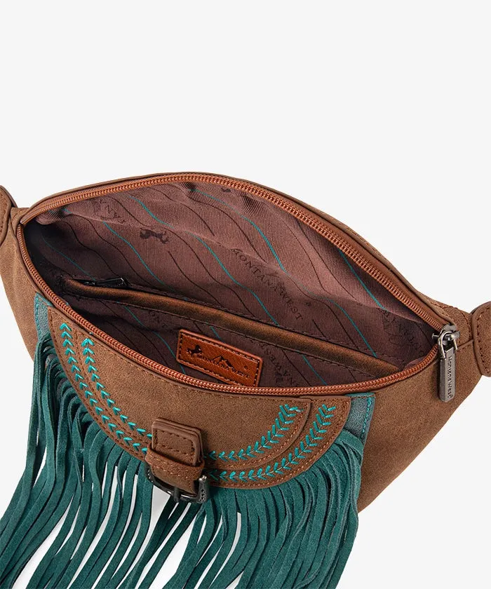 Montana West Fringe Crossbody Belt Bag