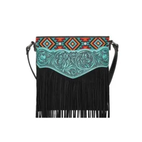 Montana West Tooled Concealed Carry Fringe Crossbody