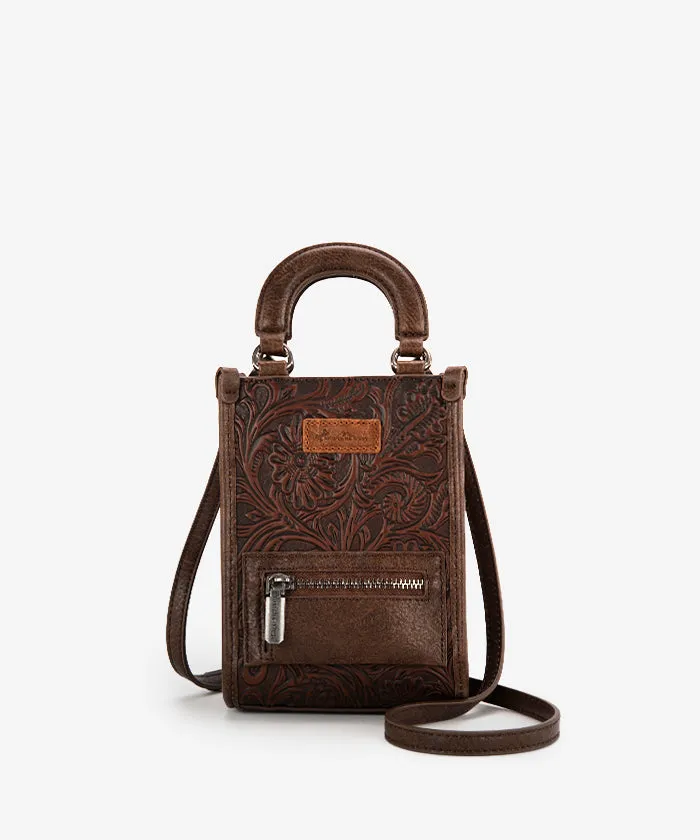 Montana West Tooled Mini Crossbody