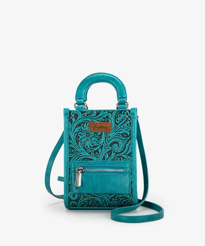 Montana West Tooled Mini Crossbody