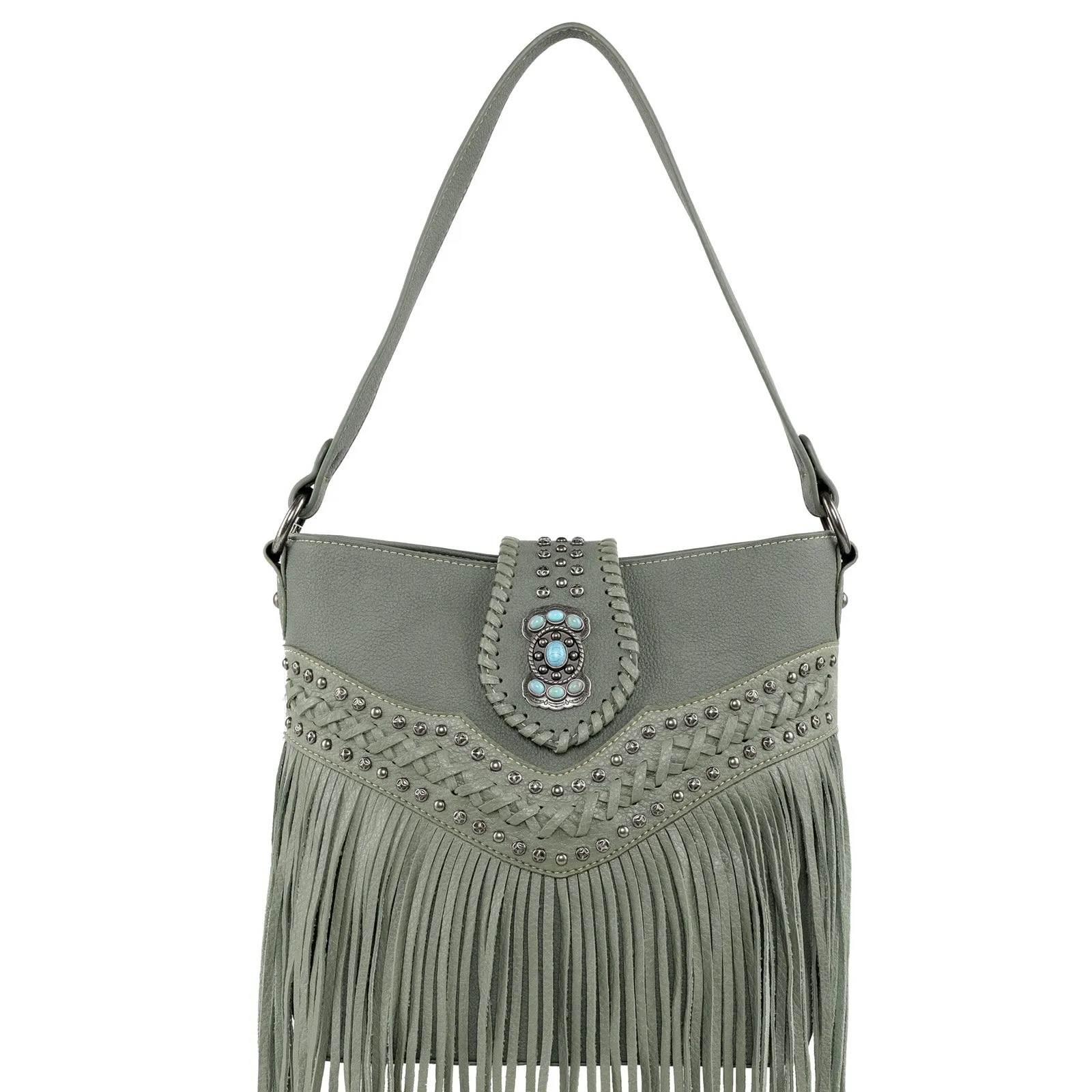 MW1145G-918 Montana West Fringe Collection Concealed Carry Hobo