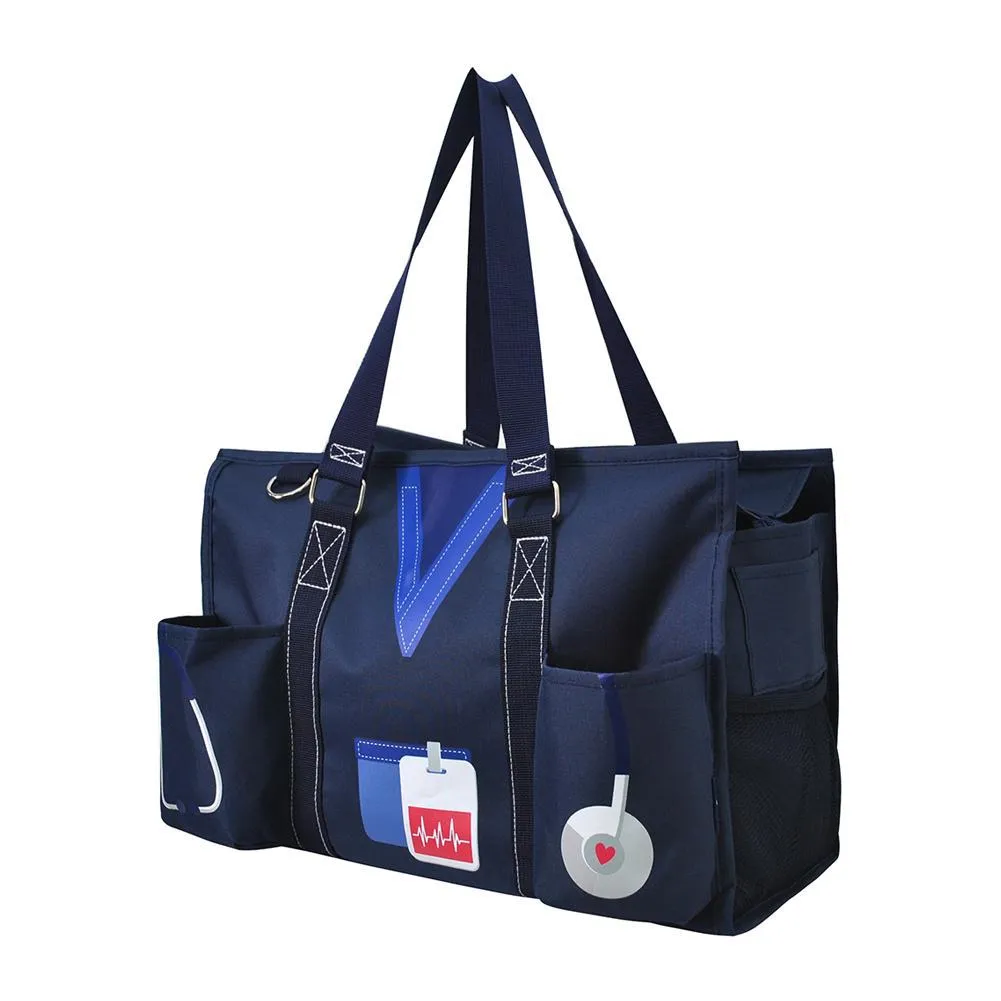 Navy Nurse Life NGIL Zippered Caddy Organizer Tote Bag