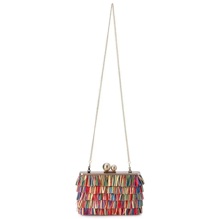 OB4743 CARLITA CARNIVALE FRINGED BAG