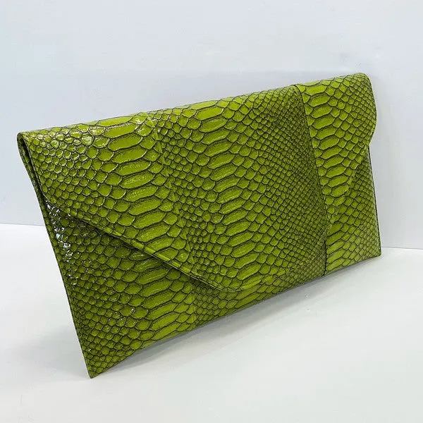 Olive Evening Clutch Bag