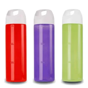 Oliveware Hercules Water Bottle | Durable Plastic | Fits Bags & Fridge | 750 Ml Capacity | for Home & Office Use | with Easy Grip Handle (Multi, 3)