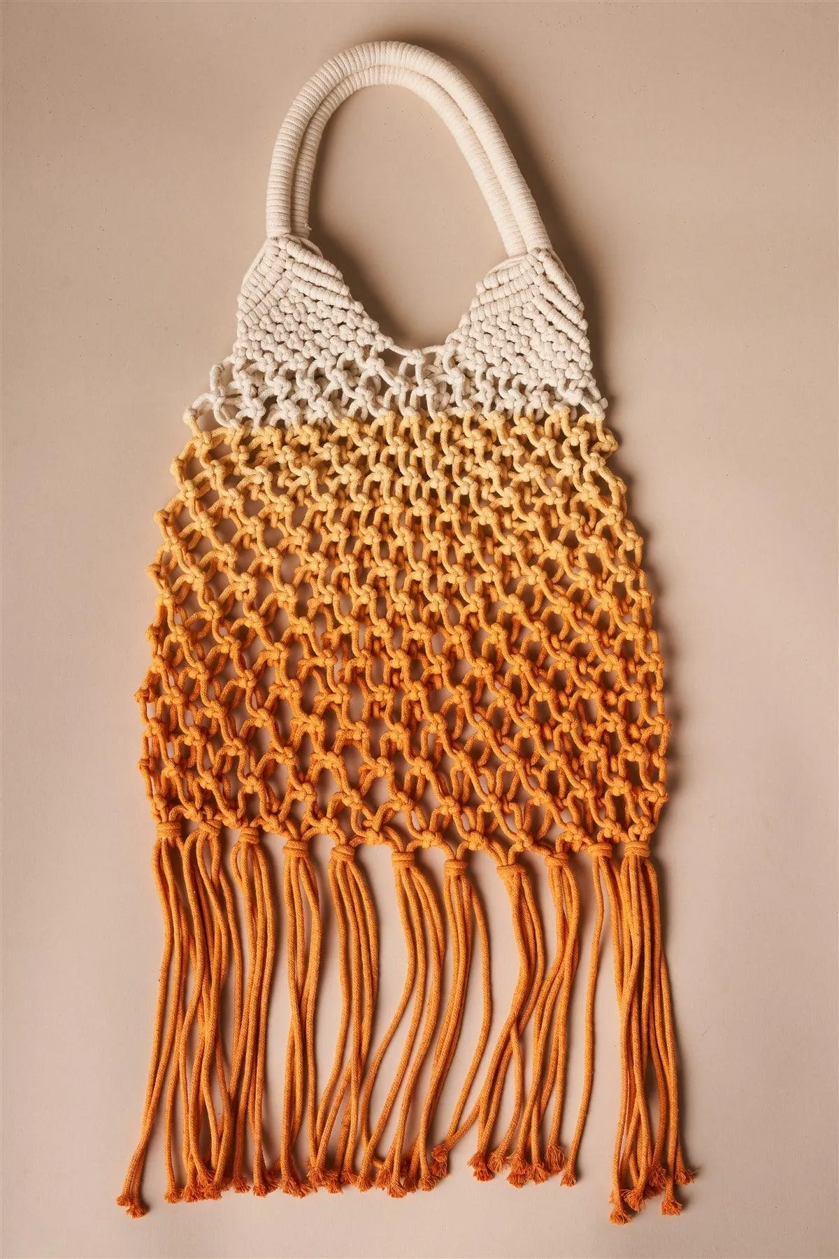 Orange Cotton Net Fringe Fashion Bag /1 Bag