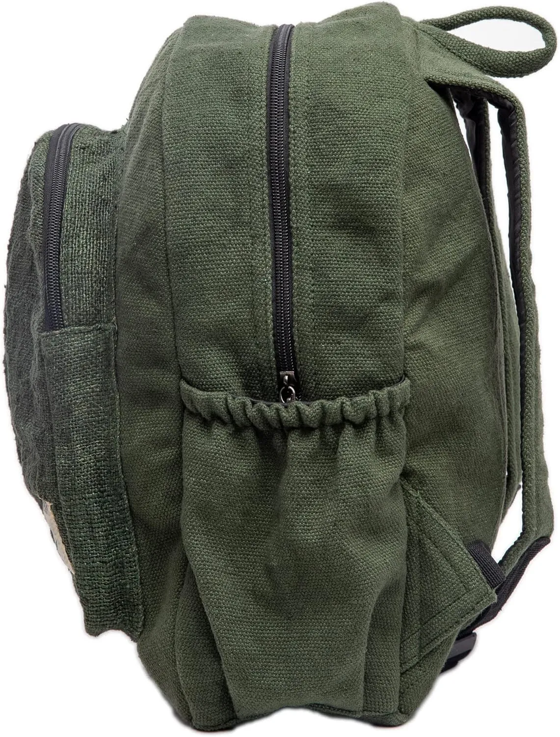 Organic Hemp Backpack Bag, Eco Friendly Durable Rustic Travel Hiking Friendly Lightweight