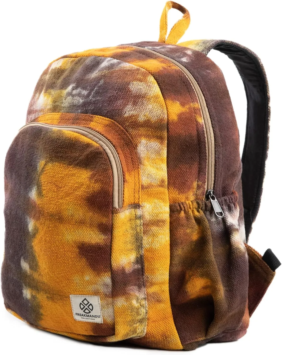 Organic Hemp Backpack Bag, Eco Friendly Durable Rustic Travel Hiking Friendly Lightweight