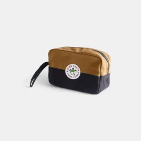 Oryx Canvas Dopp Kit - Brown/ Toiletry / Travel / Artist Kit Bag - Sustainable, Crafted in India