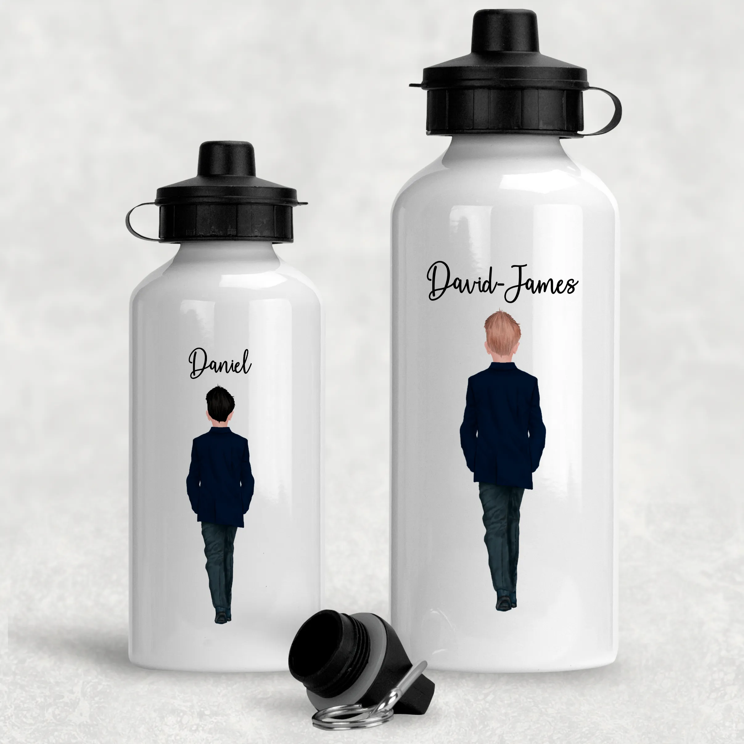 Page Boy Personalised Wedding Aluminium Water Bottle 400/600ml