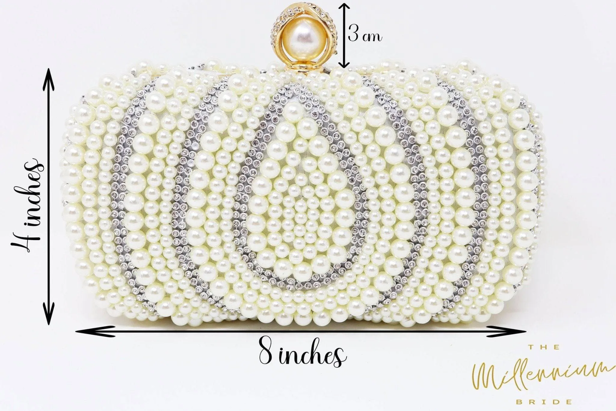 Pearl Crystal Wedding Bag, Statement Bag, Evening Clutch, Bridal Clutch, Bridal Bag, Cross Body Bag