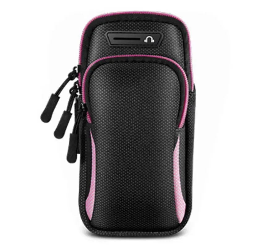 Phone Arm Bag with Headphone Jack Waterproof Breathable Sports Running Bag Gym Mobile Phone Holder