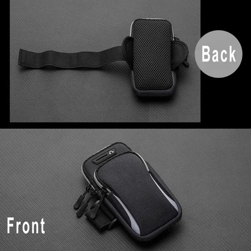 Phone Arm Bag with Headphone Jack Waterproof Breathable Sports Running Bag Gym Mobile Phone Holder