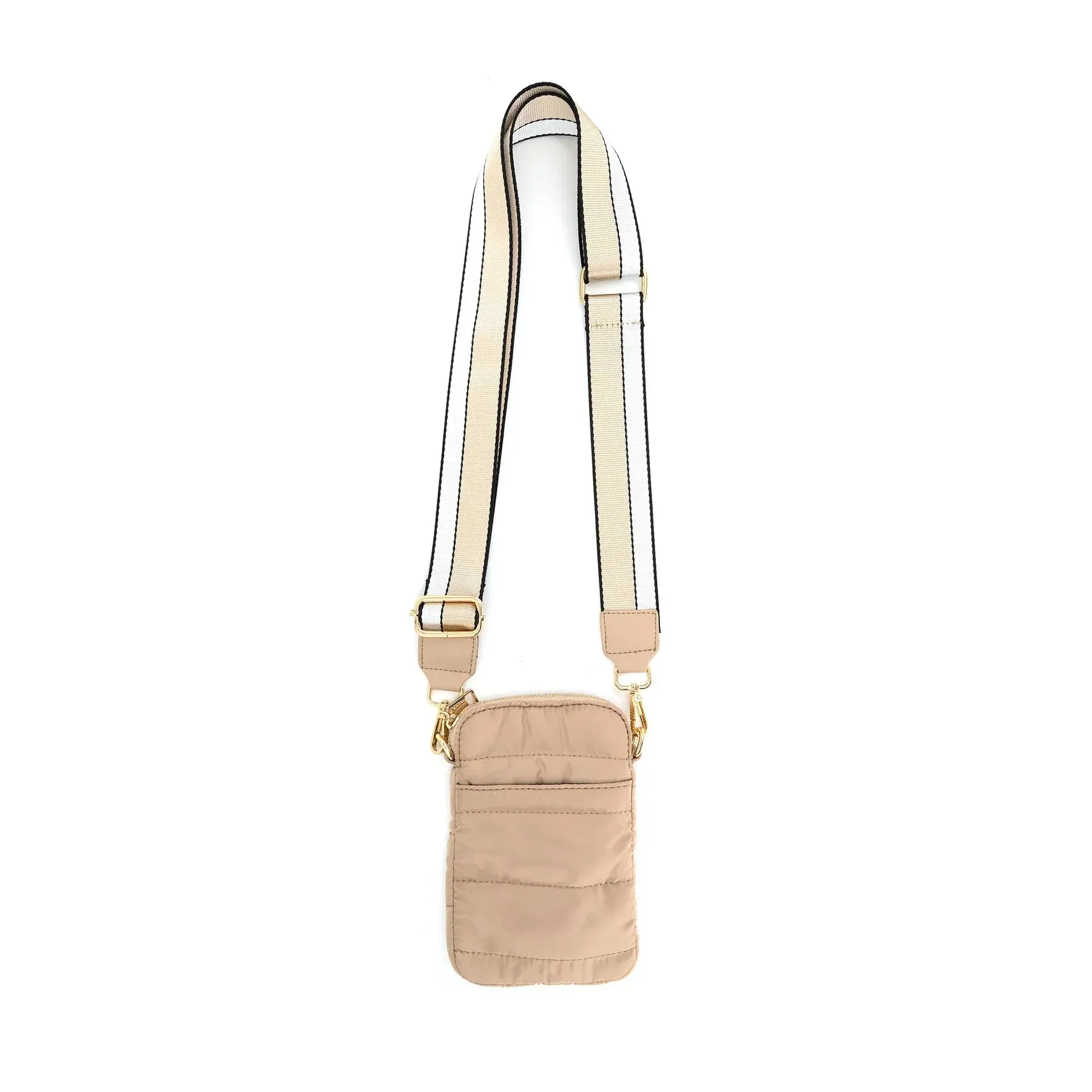 Phone Puffer Crossbody - Khaki