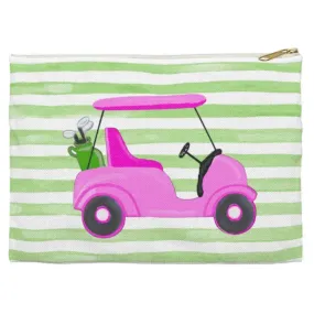 Pink Golf Cart Canvas Bag