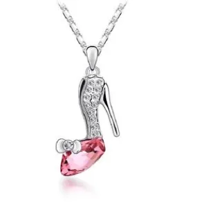 Pink Stiletto Ladies Shoe Necklace