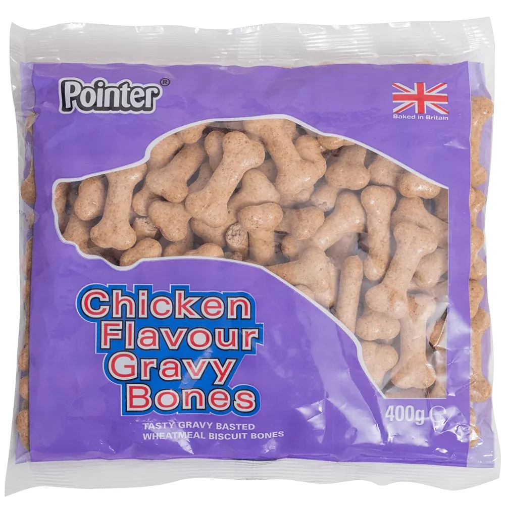 Pointer Chicken Flavour Gravy Bones 400g