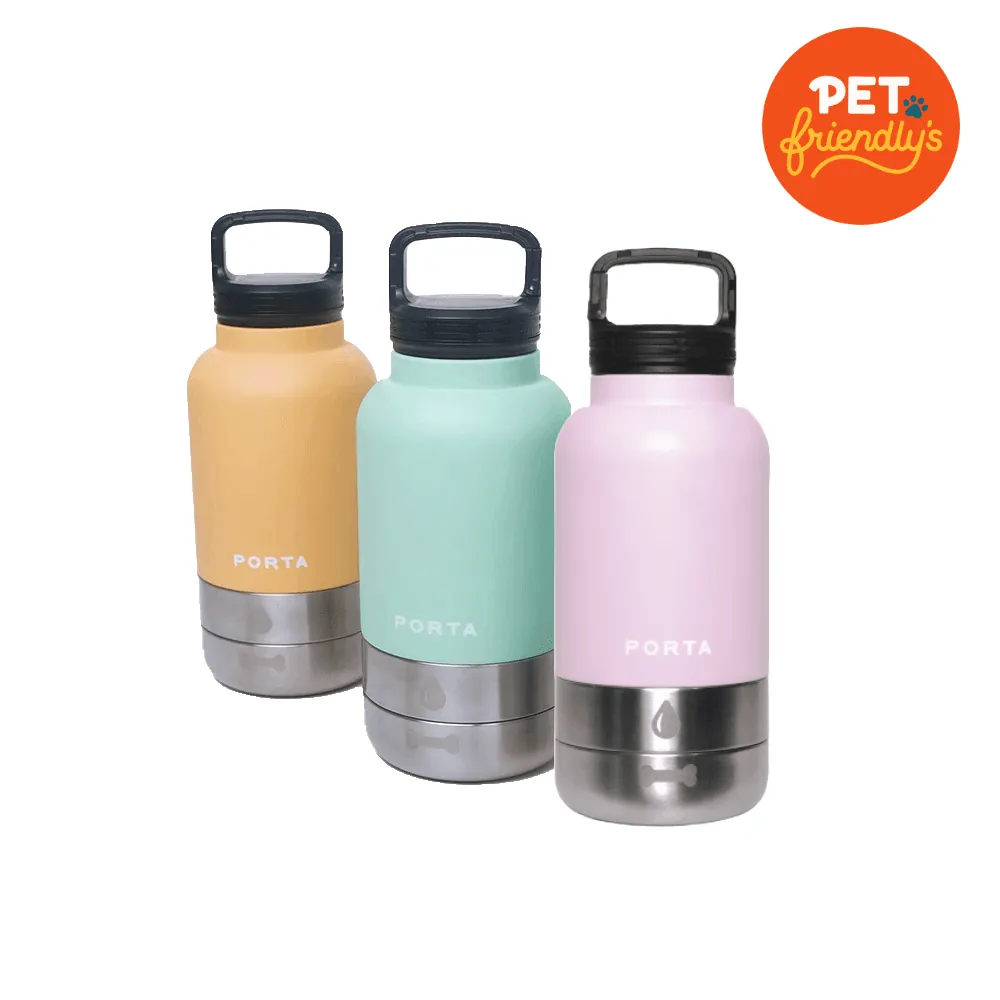 Porta - 32oz Water Bottle & Bowl (Seafoam)