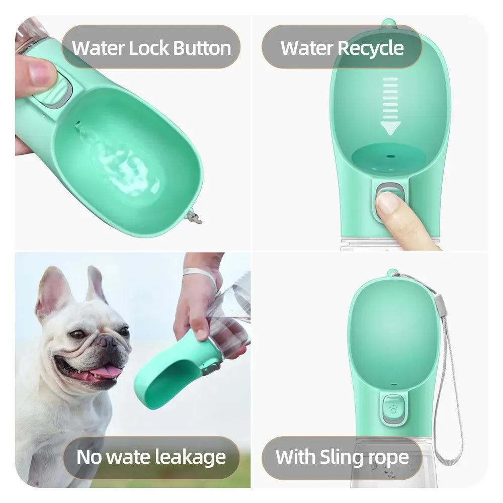 Portable Pet Water Bottle for Dogs and Cats: Leakproof Hydration Solution