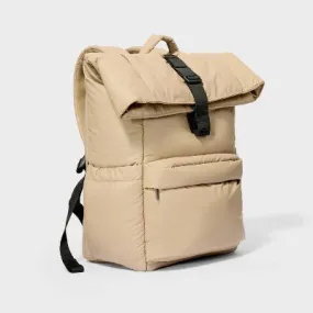 Puffer 16" Backpack Tan - Open Story️