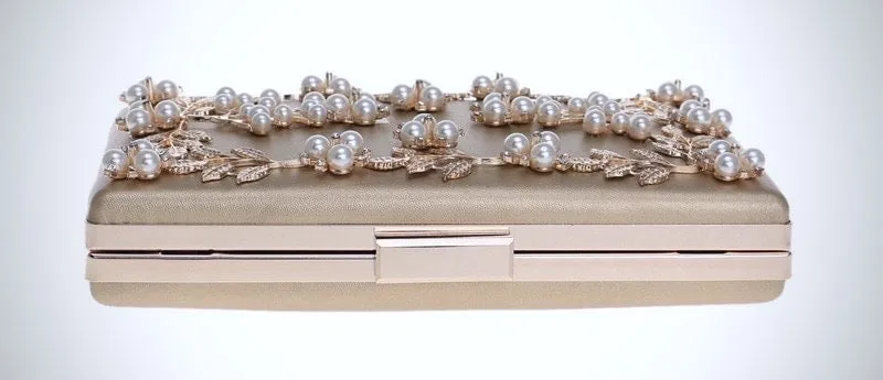 "Angela" - Gold Bridal Handbag Clutch