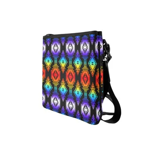 Rainbow Gathering Slim Clutch Bag