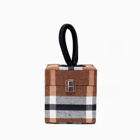 Rangoon Plaid Box Clutch