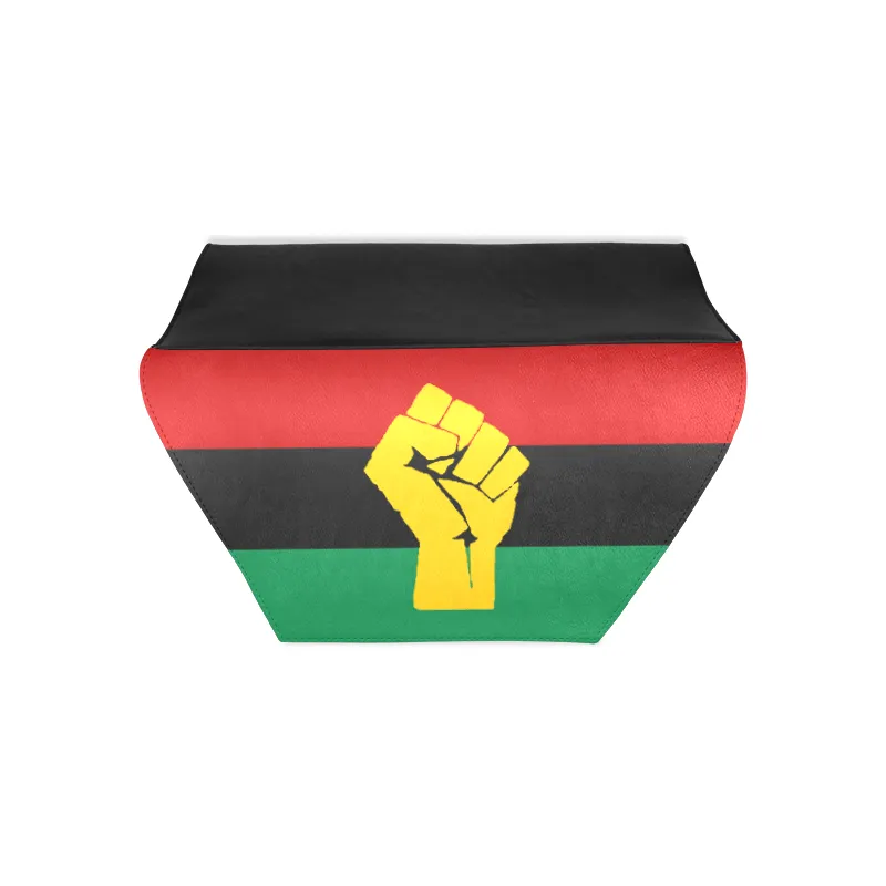 RBG Pan-African Flag Leather Clutch Bag