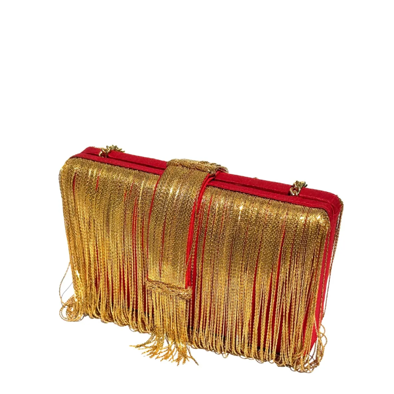 Red Gold Chunky Clutch