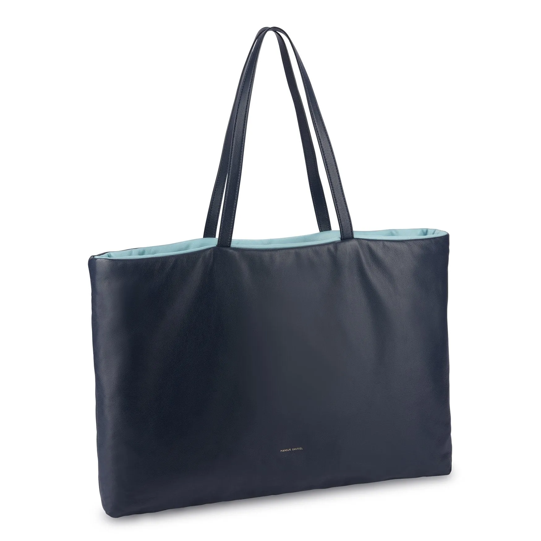 Reversible Pillow Tote Bag - Blu/Degas Blue