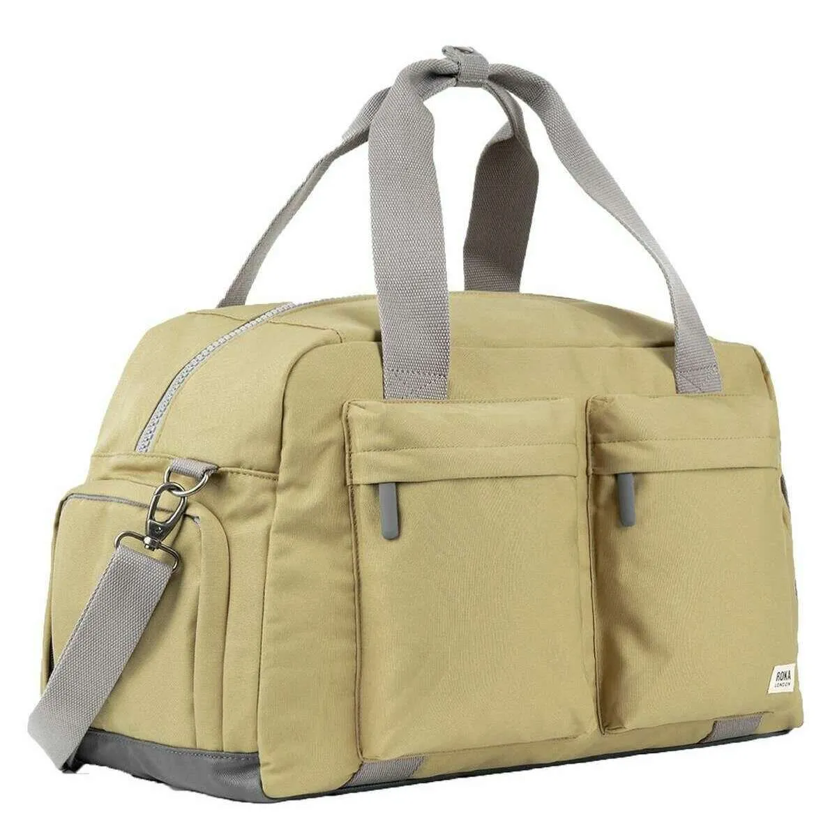 Roka Gatwick Large Recycled Canvas Duffle Bag - Khaki